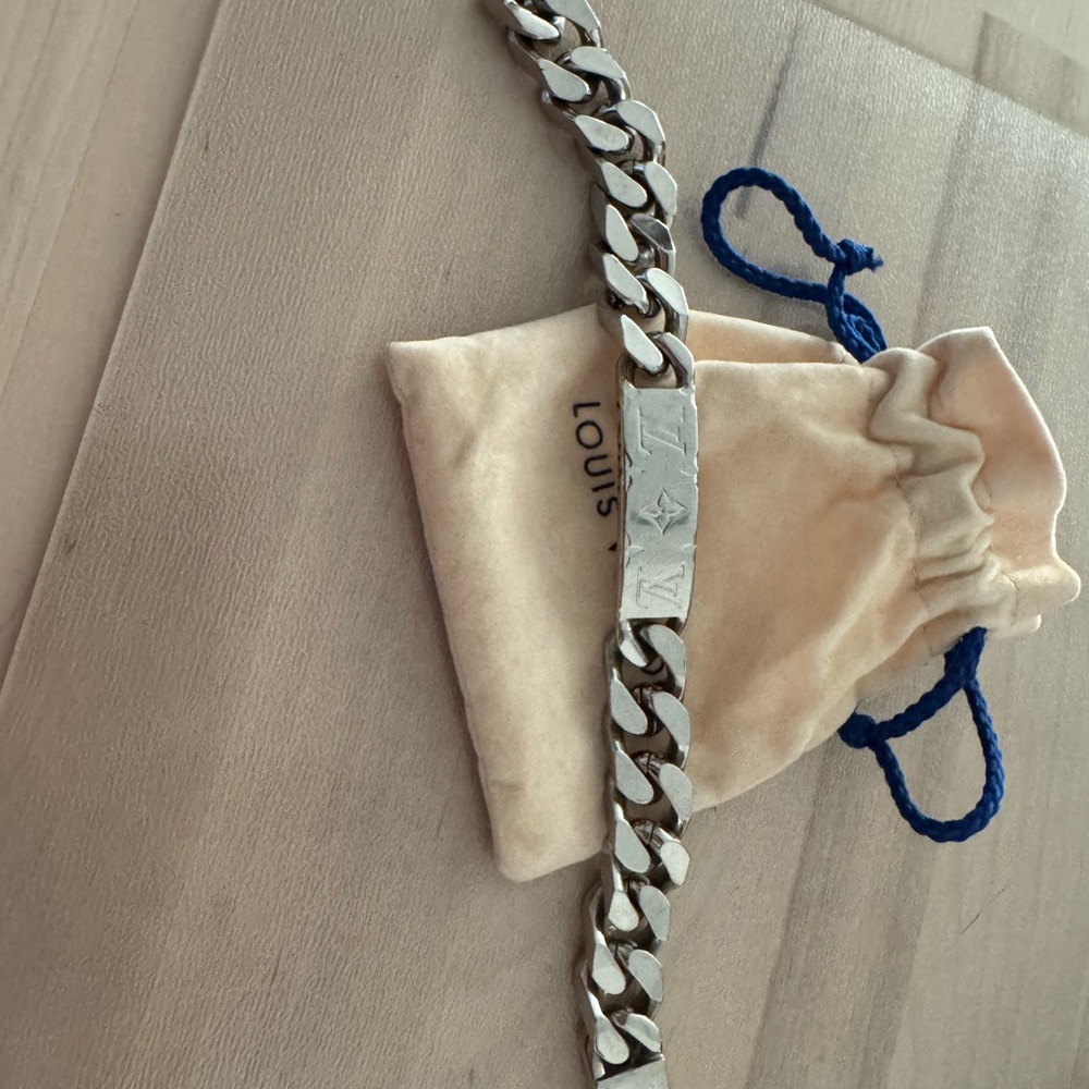 Louis Vuitton Silver Chain Bracelet
